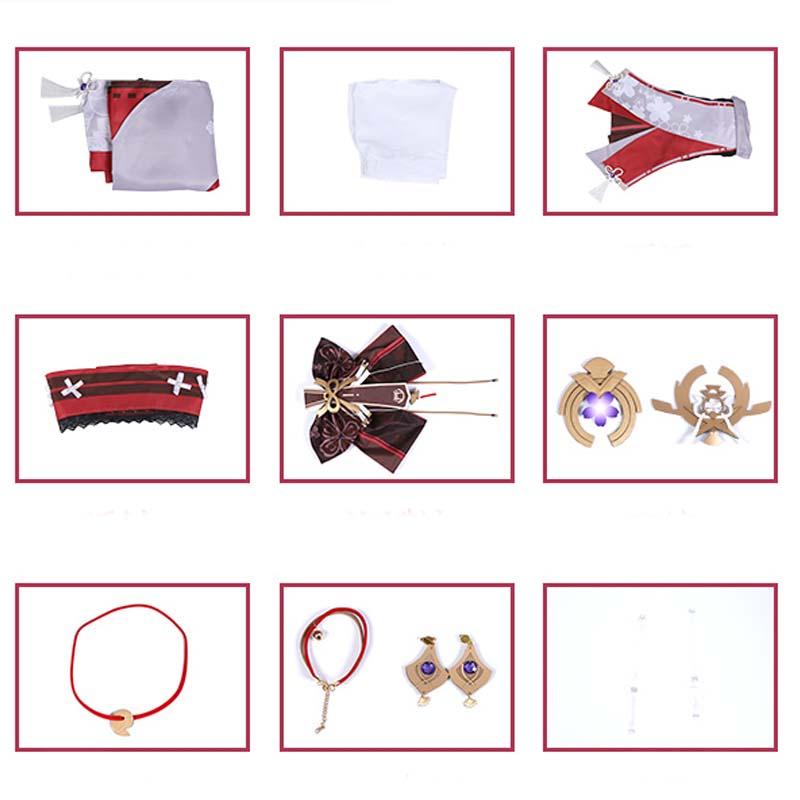 Game Genshin Impact Guuji Yae Cosplay Costume
