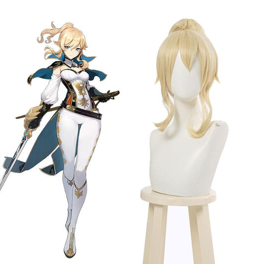 Game Genshin Impact Jean Blond Cosplay Wigs