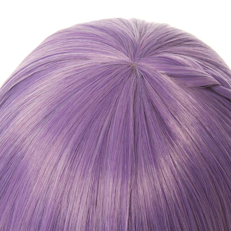 Game Genshin Impact Keqing Mixed Purple Ponytail Cosplay Wigs
