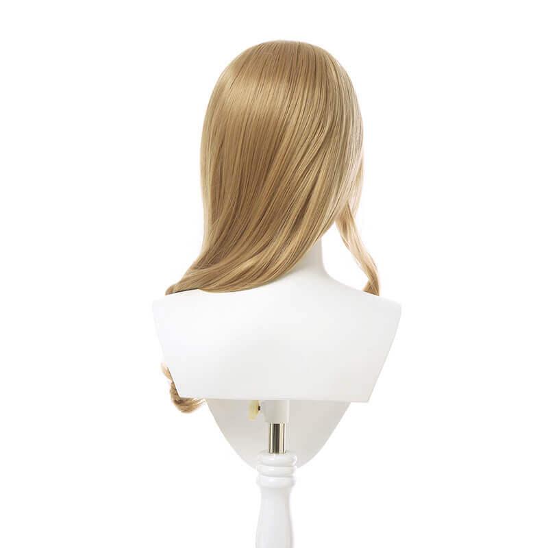 Game Genshin Impact Lisa Curly Light Brown Long Cosplay Wigs