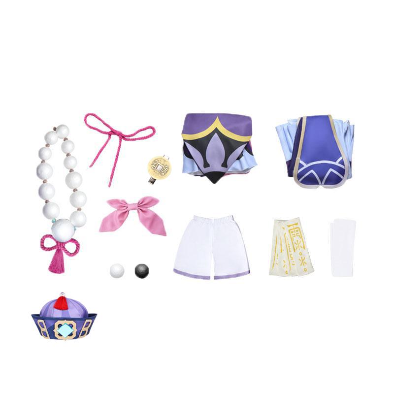 Game Genshin Impact Qiqi: Icy Resurrection Cosplay Costume