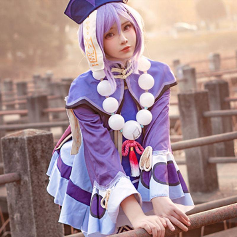 Game Genshin Impact Qiqi: Icy Resurrection Cosplay Costume