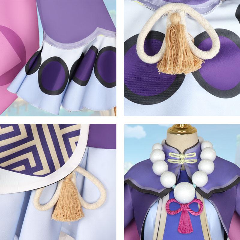 Game Genshin Impact Qiqi Icy Resurrection Cosplay Costume