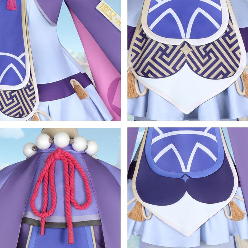 Game Genshin Impact Qiqi Icy Resurrection Cosplay Costume