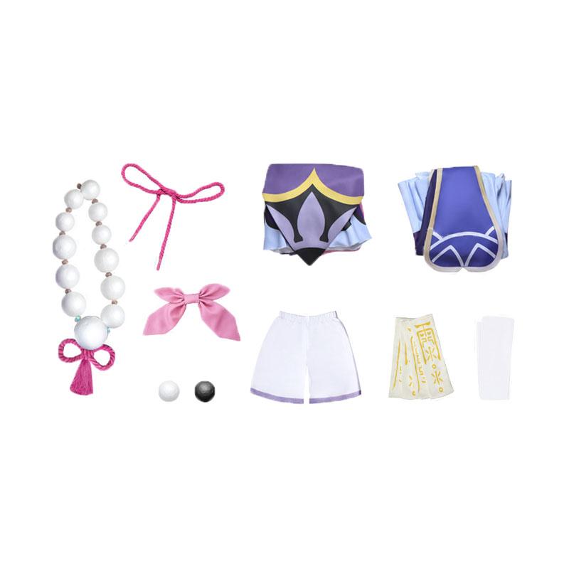 Game Genshin Impact Qiqi Icy Resurrection Cosplay Costume