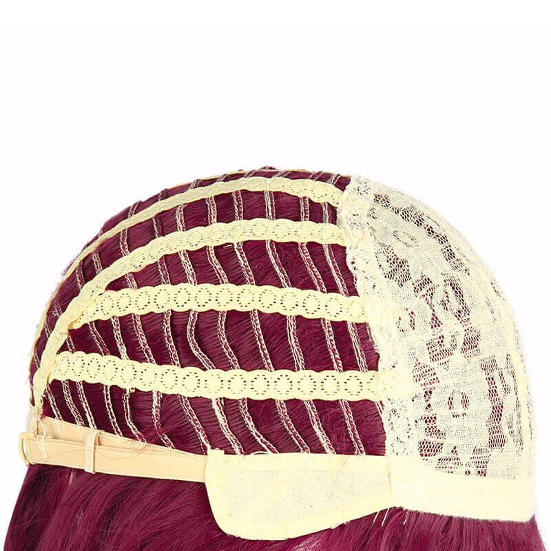 Game Genshin Impact Rosaria Wine Red Short Cosplay Wigs