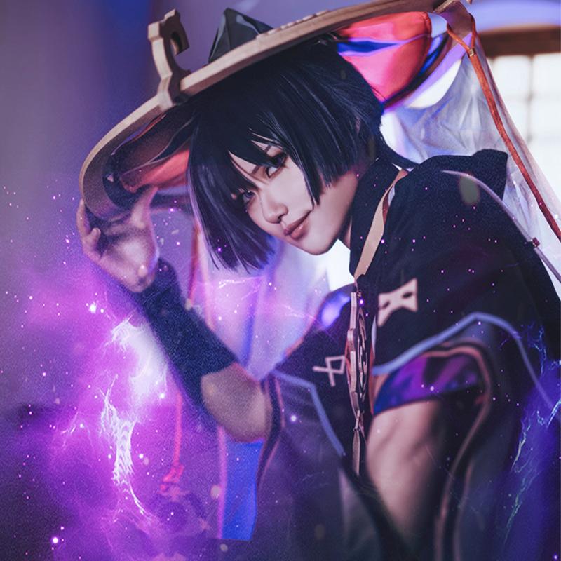 Game Genshin Impact Scaramouche Cosplay Costume
