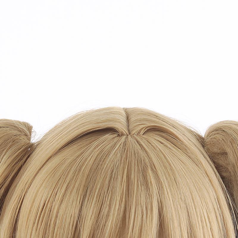 Game Genshin Impact Shining idol Barbara Brown Yellow Curly Cosplay Wigs