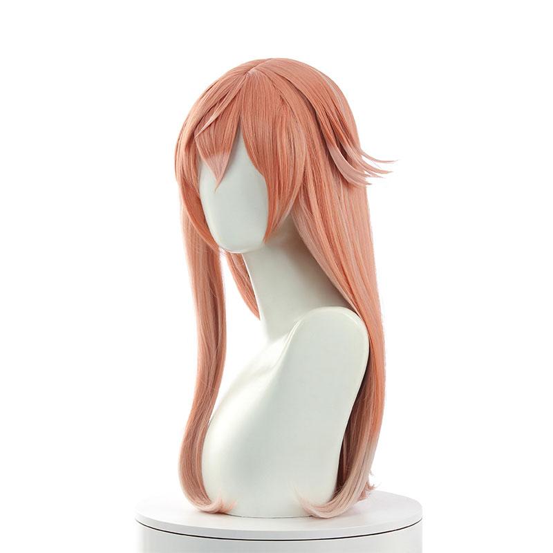 Game Genshin Impact Yanfei Pink Mixed White Long Cosplay Wigs