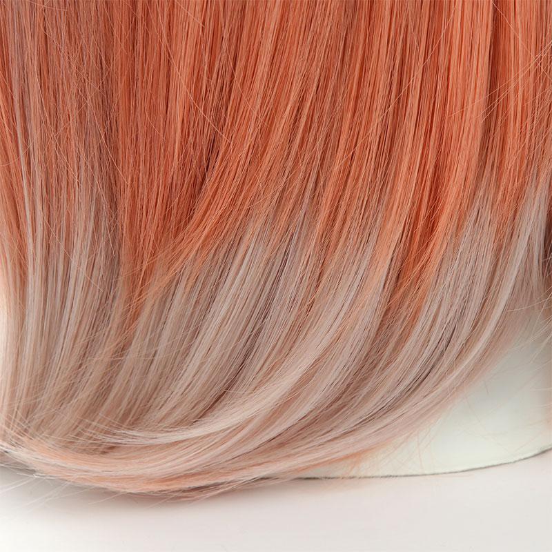 Game Genshin Impact Yanfei Pink Mixed White Long Cosplay Wigs