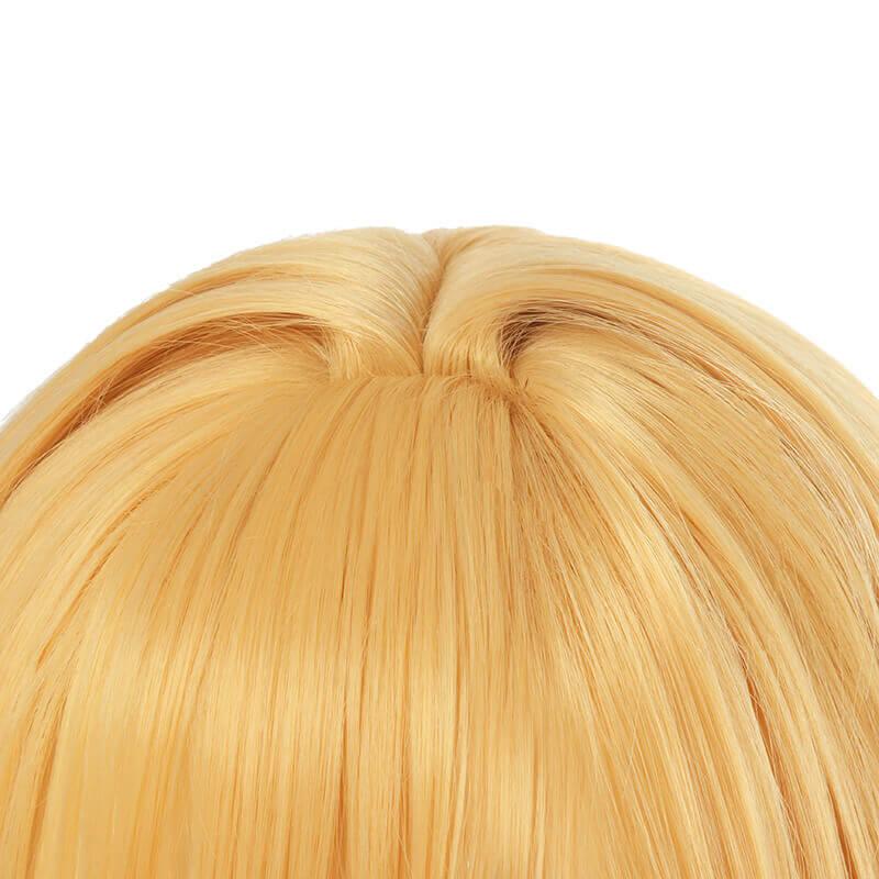 Game Genshin Impact Ying Blonde Short Straight Cosplay Wigs