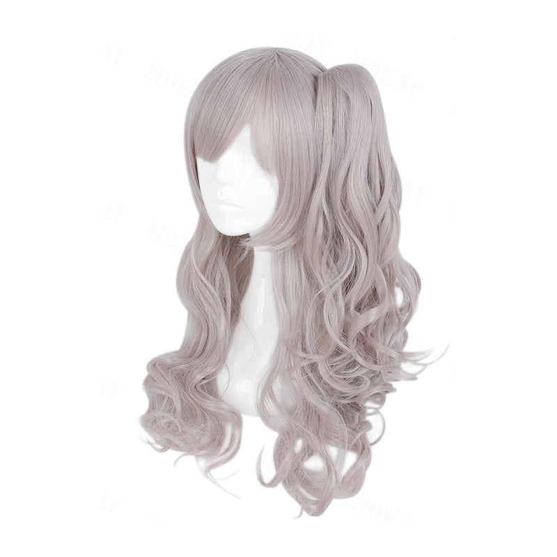 Game Girls Frontline UMP45UMP9 Brown Ponytail Linen Curls Cosplay Wigs