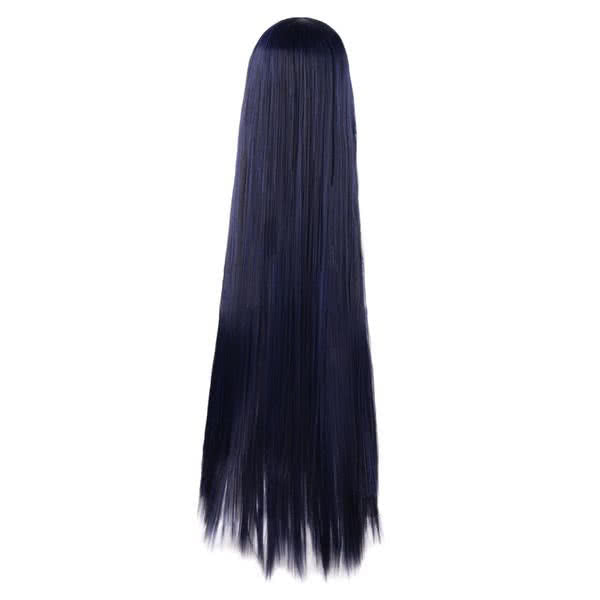 Game LOL Nine-Tailed Fox Ali Long Blue Mixed Black Straight Synthetic Cosplay Wigs