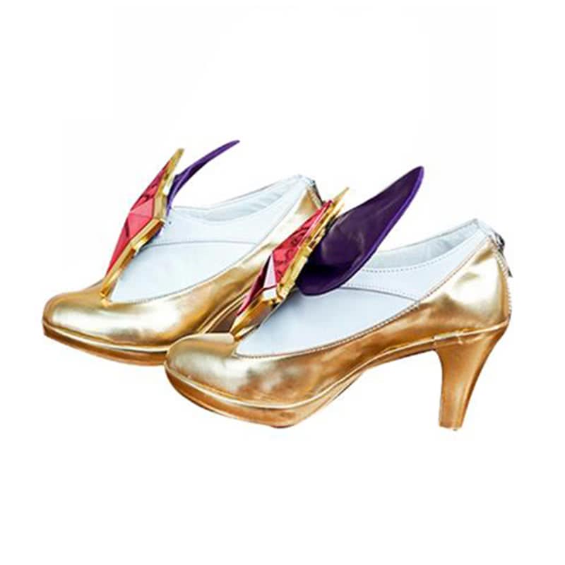 LOL Ahri White Game Cosplay Shoes