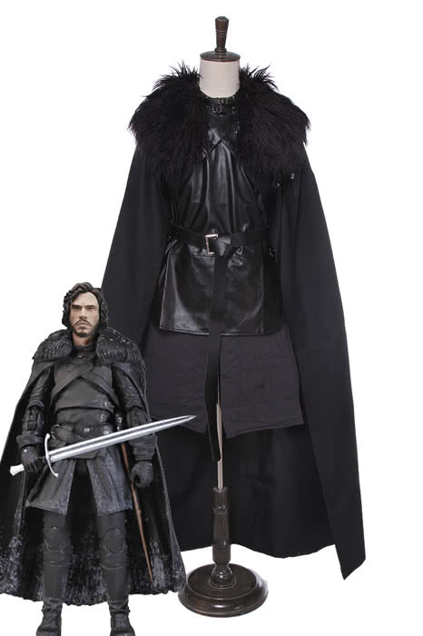 A Song of Ice and Fire Jon Snow Cloak Cosplay Costumes