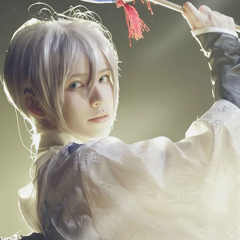 Game Onmyoji Yin Yang Master SSR Da ii ten gu Flaxen Short Cosplay Wig