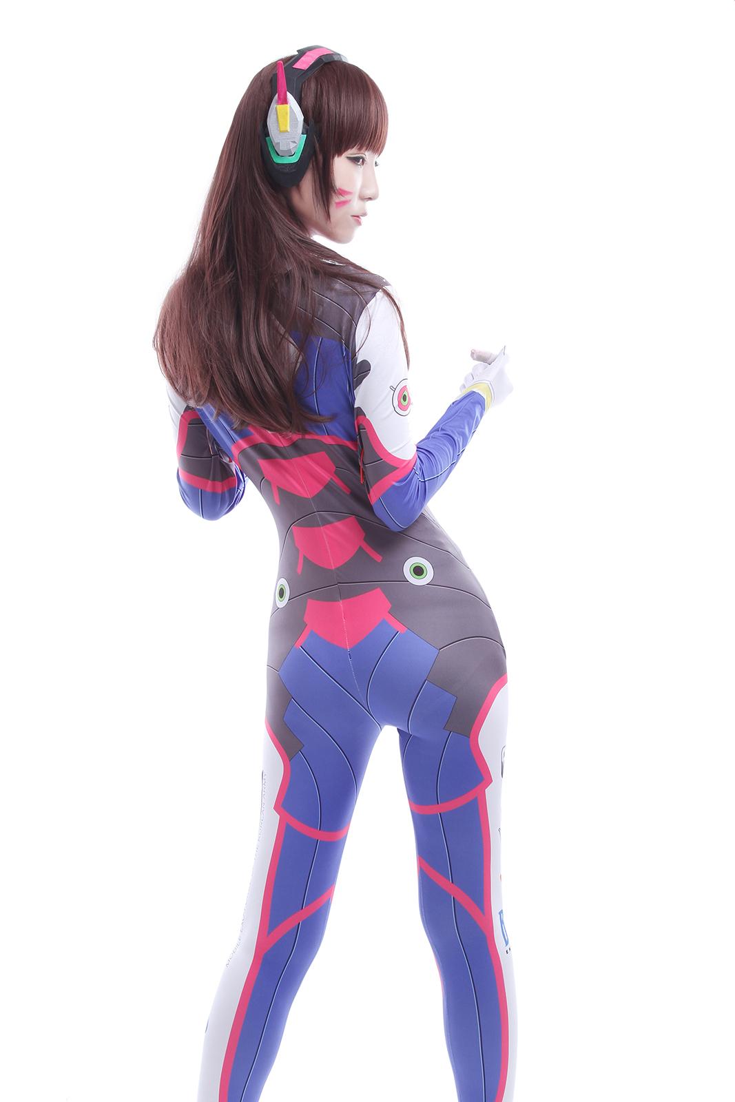 Overwatch OW D.Va DVA Costume Cosplay Suit Hana Song Video Game Leotard Jumpsuits Cosplay Costumes