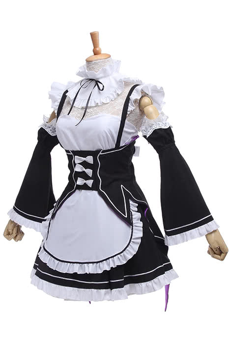 Re:ZERO -Starting Life in Another World Rem Ram Anime Cosplay Costumes Maid Uniforms Dresses