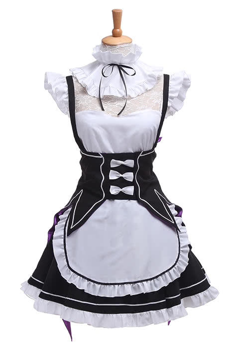 Re:ZERO -Starting Life in Another World Rem Ram Anime Cosplay Costumes Maid Uniforms Dresses