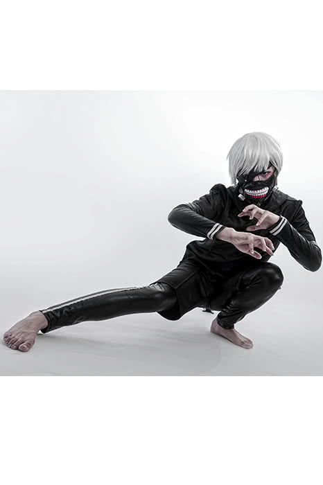 Tokyo Ghoul Ken Kaneki Anime Cosplay Costumes Battle Suits
