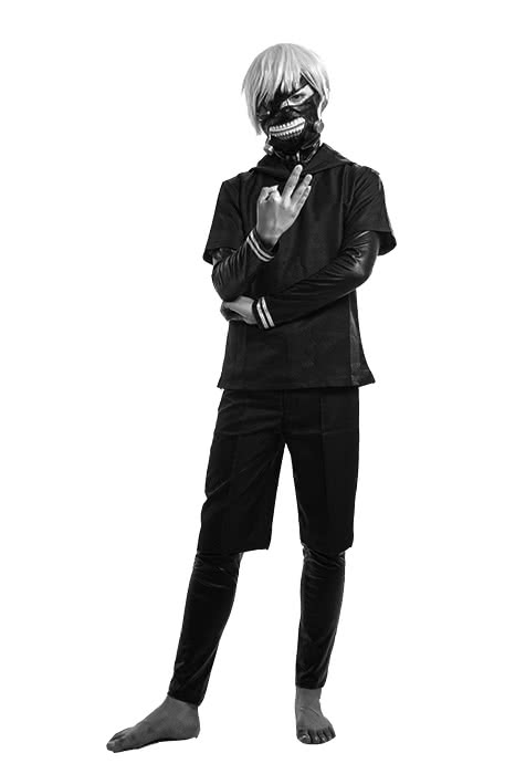 Tokyo Ghoul Ken Kaneki Anime Cosplay Costumes Battle Suits