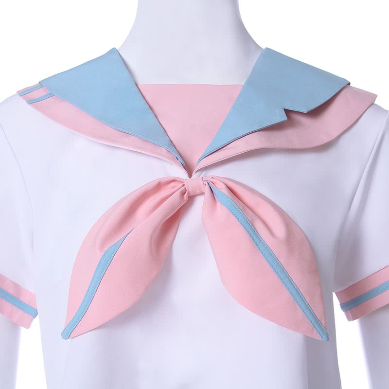 Japanese Student Sailor Suit College Wind Suit Short-sleeved JK Uniform Pleated Skirt  Cosplay Costume