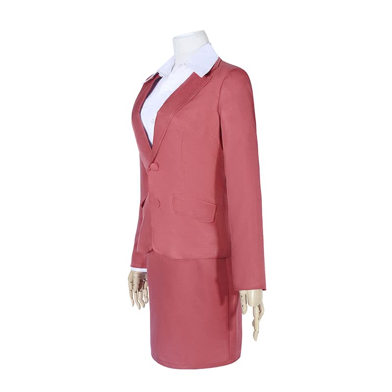 WotaKoi Love is Hard for Otaku Narumi Momose Pink Suits for Women Cosplay Costume