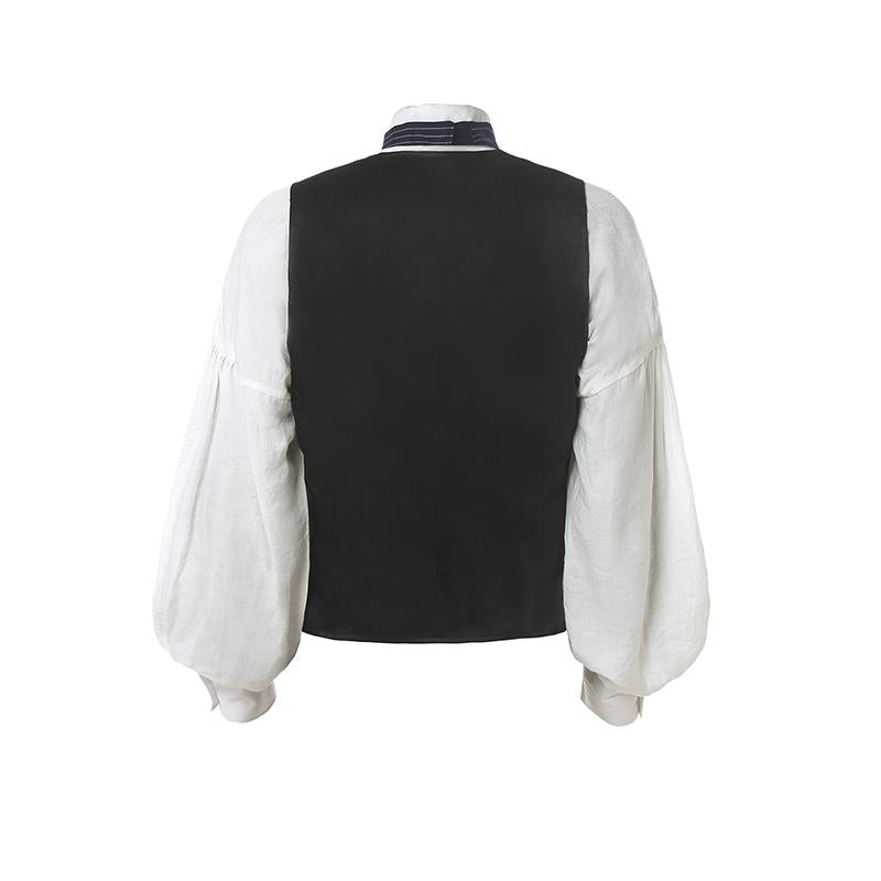 Men Renaissance Victorian Medieval Gentry Shirt With Vest For Sale