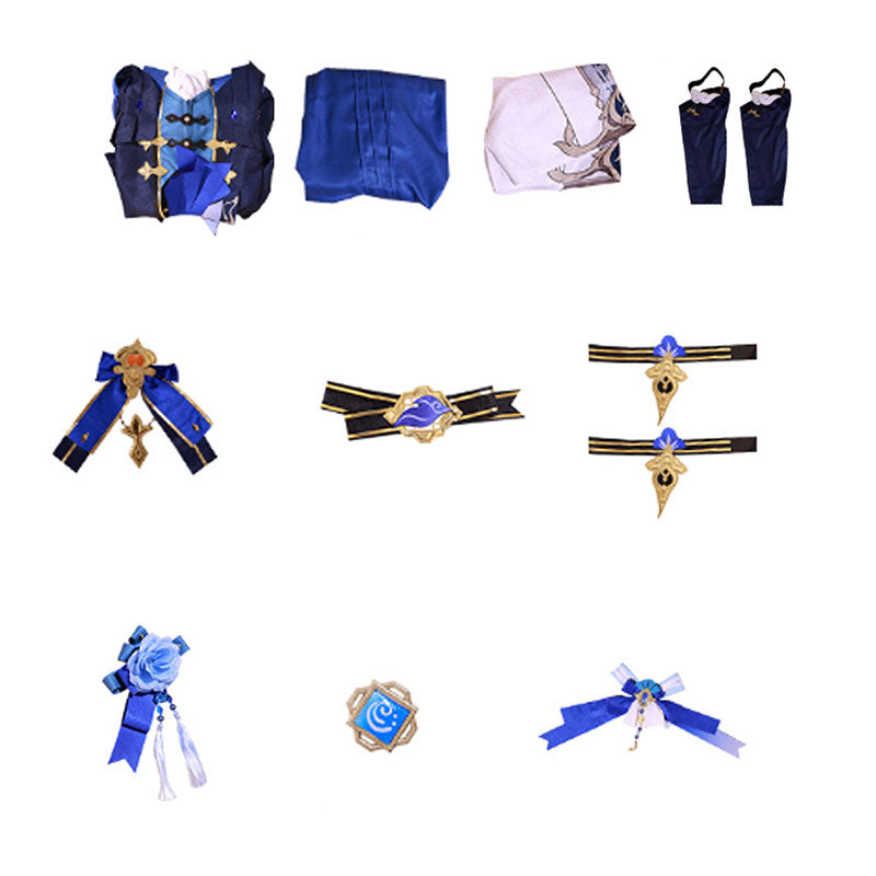 Genshin Impact Lantern Rite Bamboo Rain Xingqiu Cosplay Costume