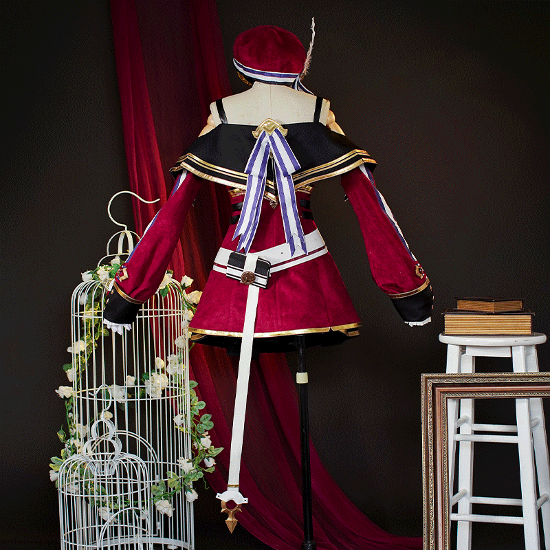 Genshin Impact Charlotte Fontaine Cosplay Costume