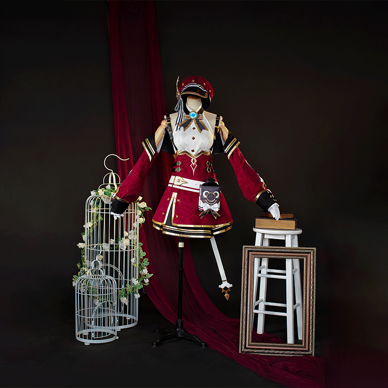 Genshin Impact Charlotte Fontaine Cosplay Costume