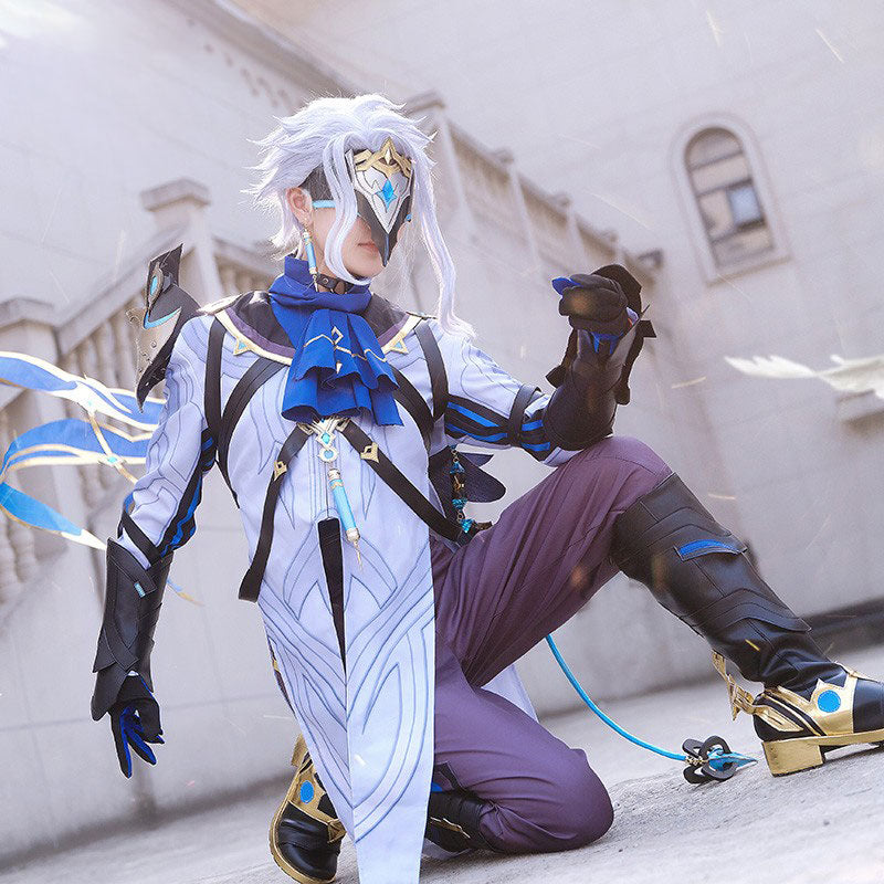Genshin Impact Il Dottore the Doctor Fatui Harbinger Cosplay Costume