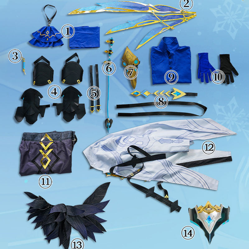 Genshin Impact Il Dottore the Doctor Fatui Harbinger Cosplay Costume