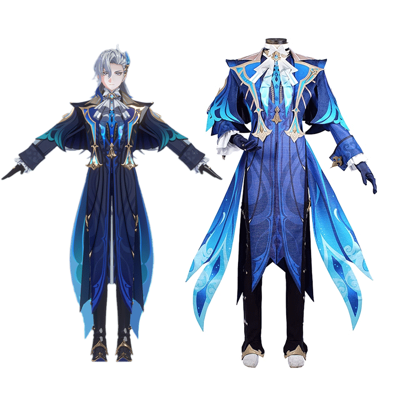 Genshin Impact Neuvillette Fontaine Chief Justice Cosplay Costume