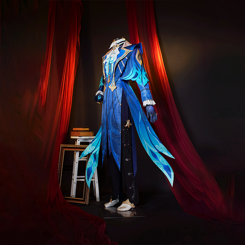 Genshin Impact Neuvillette Fontaine Chief Justice Cosplay Costume