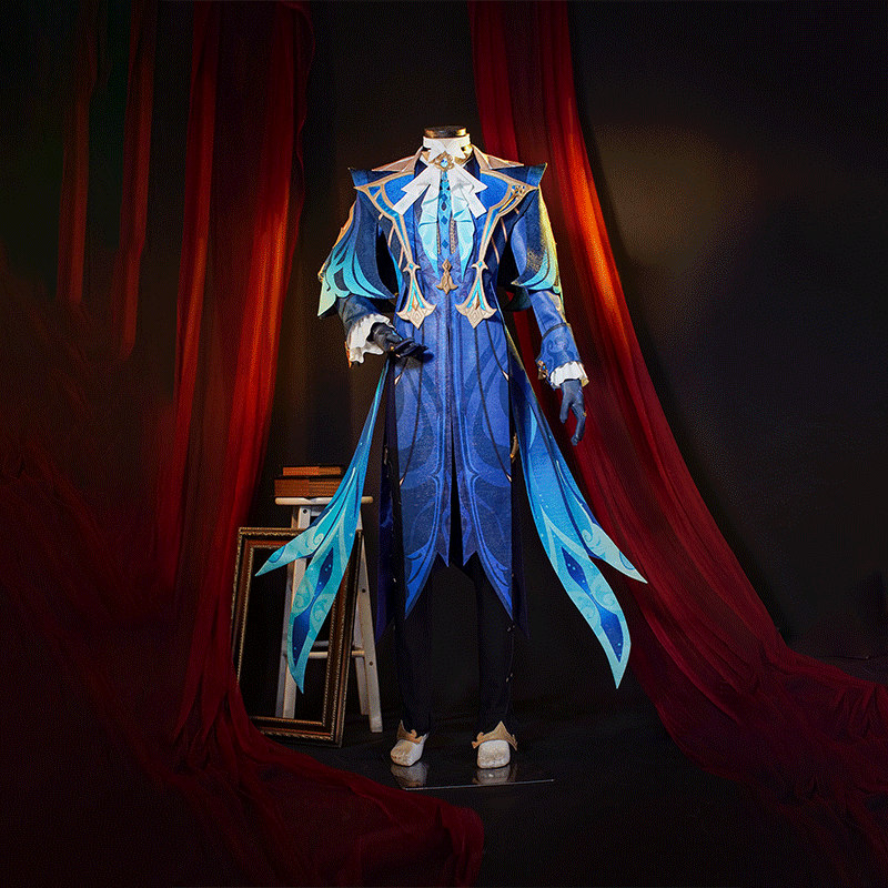 Genshin Impact Neuvillette Fontaine Chief Justice Cosplay Costume