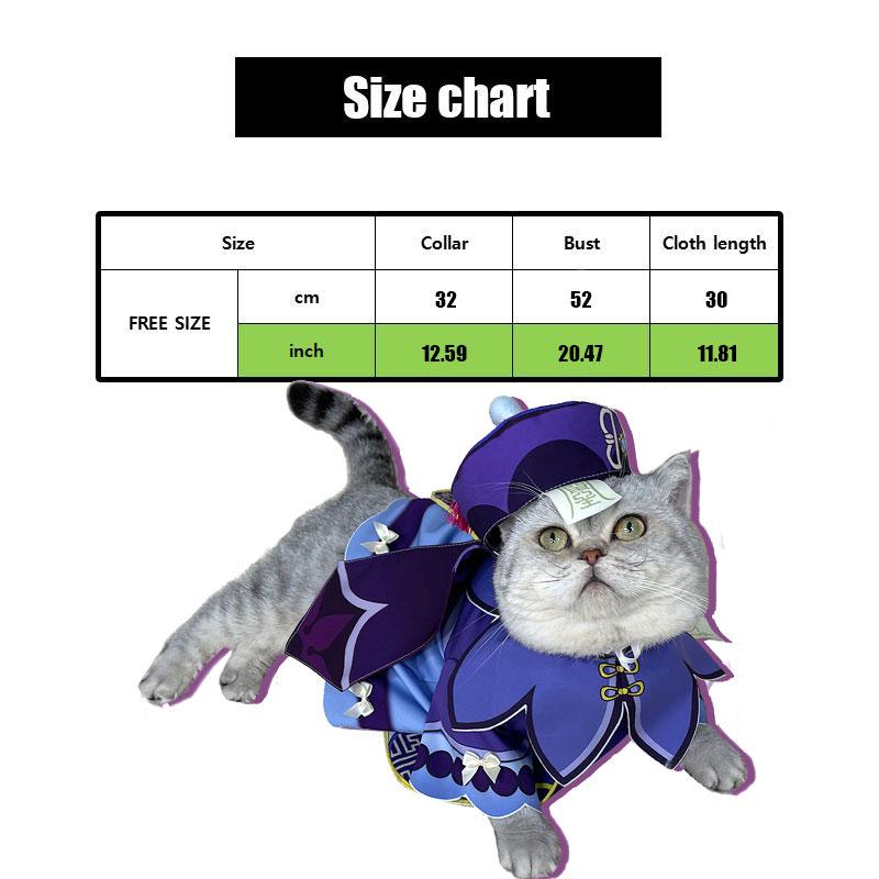 Genshin Impact Qiqi Icy Resurrection Cat Cosplay Costume