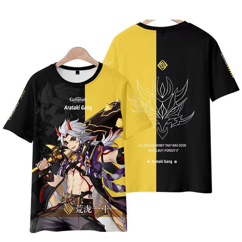 Genshin Impact Arataki Itto T-shirt Cosplay Costume