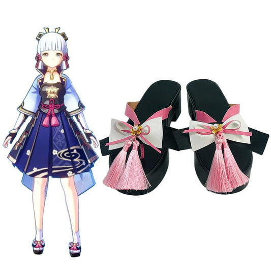 Genshin Impact Ayaka Cosplay Shoes