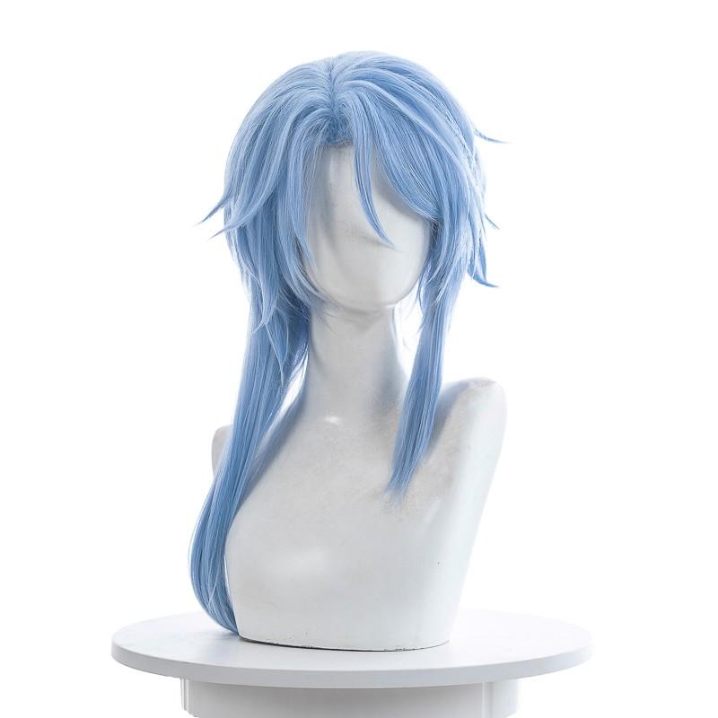 Genshin Impact Ayato Kamisato Blue Cosplay Wigs