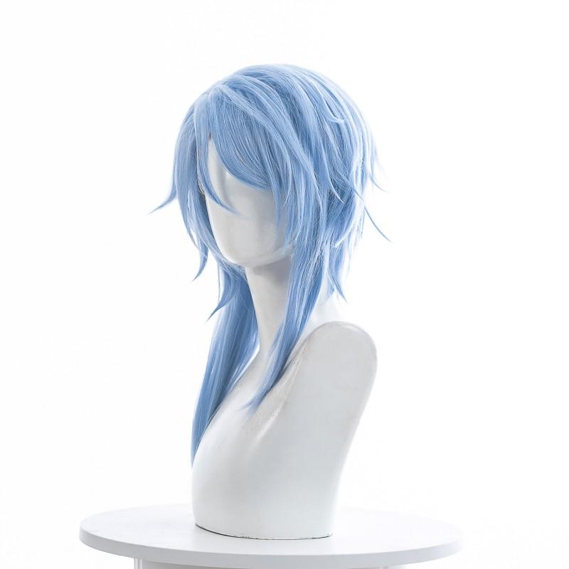 Genshin Impact Ayato Kamisato Blue Cosplay Wigs