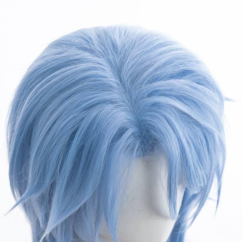 Genshin Impact Ayato Kamisato Blue Cosplay Wigs