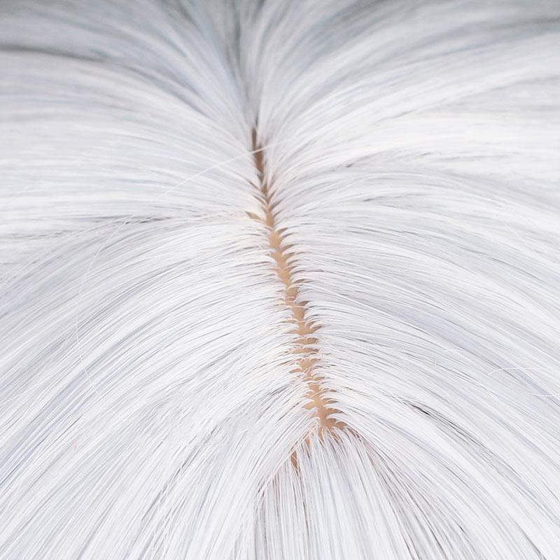 【In Stock】Genshin Impact Ayaka Kamisato Springbloom Missive Light Grey Cosplay Wigs