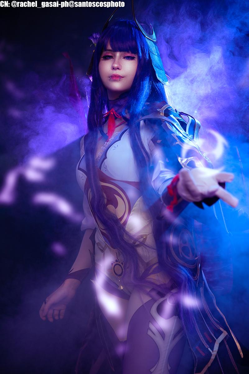 Genshin Impact Baal Raiden Shogun Magatsu Mitake Narukami no Mikoto Purple Long Cosplay Wigs