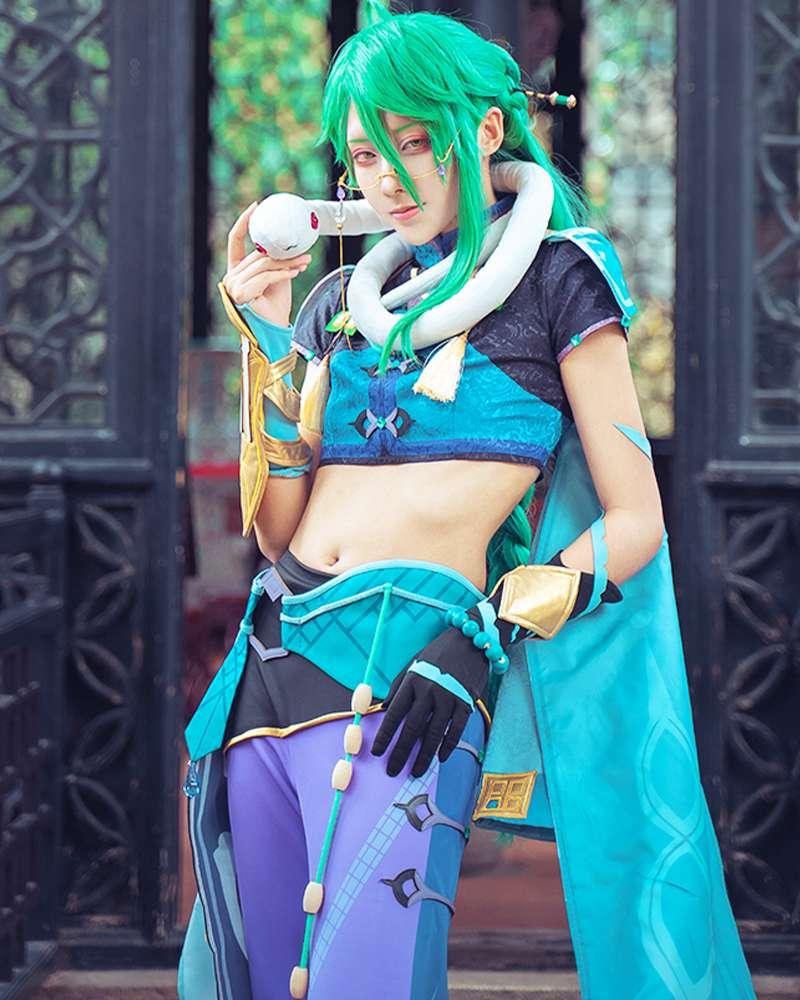 Game Genshin Impact Baizhu Cosplay Costume