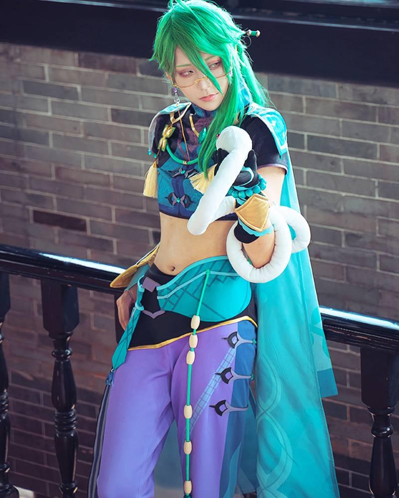 Game Genshin Impact Baizhu Cosplay Costume