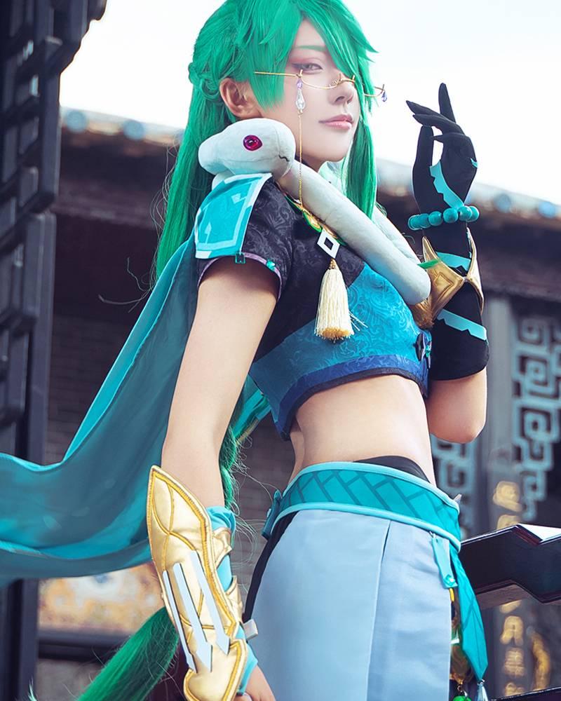 Game Genshin Impact Baizhu Cosplay Costume