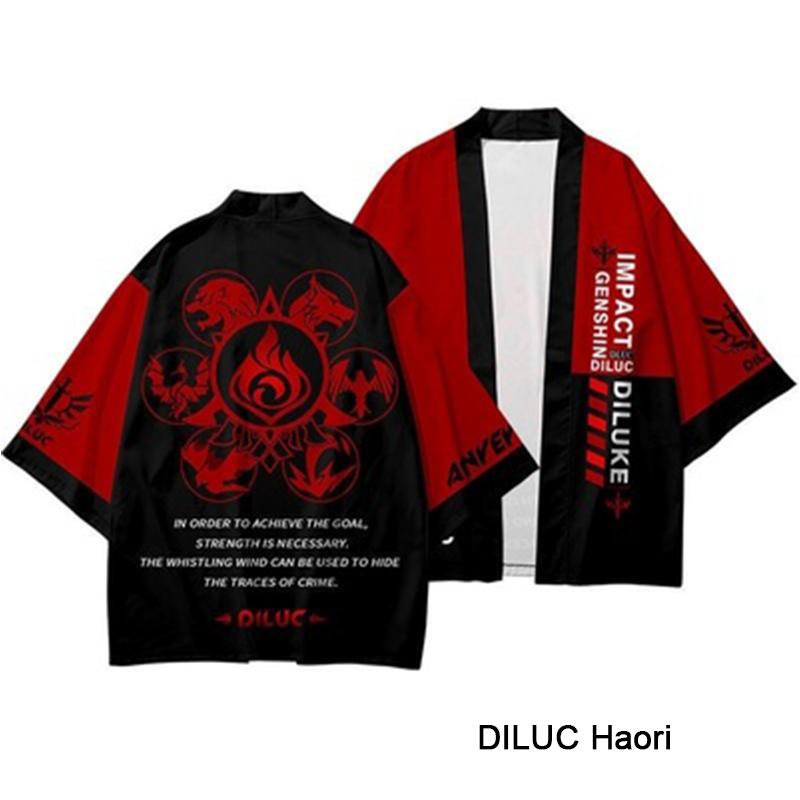 Genshin Impact Diluc Haori Cosplay Costume