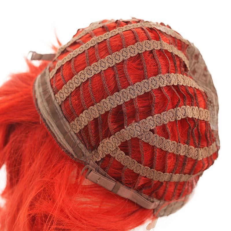 Game Genshin Impact Diluc Ponytail Red Cosplay Wigs