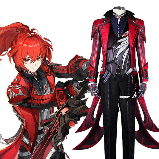 Genshin Impact Diluc Red Dead Of Night New Outfits Cosplay Costume
